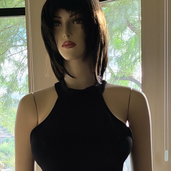 DRESSY BLACK ROMPER DRESS - Picture 9 of 13